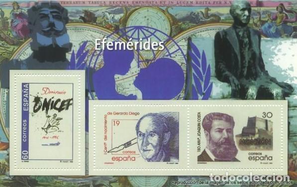 Stamps: REPRODUCCION HOJA BLOQUE DE SELLOS, EFEMERIDES. SELLO-731