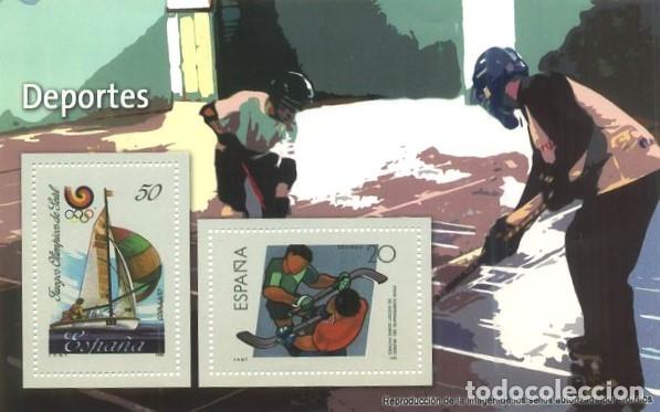 Stamps: REPRODUCCION HOJA BLOQUE DE SELLOS, DEPORTES. SELLO-737