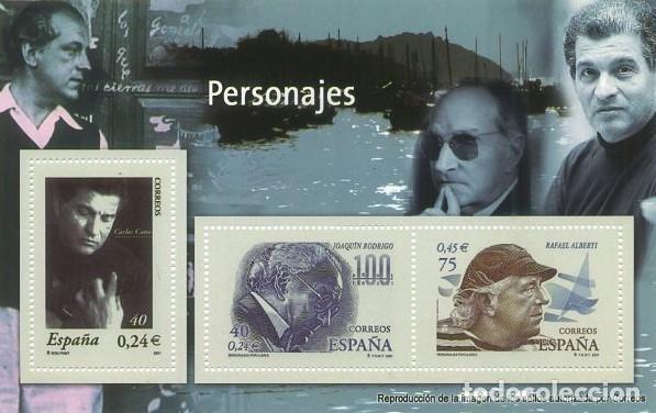 Stamps: REPRODUCCION HOJA BLOQUE DE SELLOS, PERSONAJES. SELLO-743