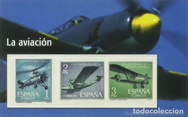 Stamps: REPRODUCCION HOJA BLOQUE DE SELLOS, LA AVIACION. SELLO-746