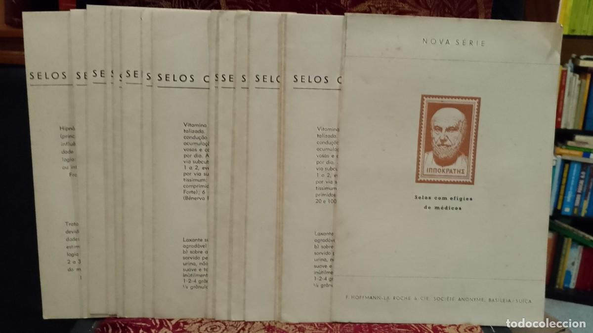 Stamps: Selos com ef&iacute;gies de M&eacute;dicos - F. Hoffmann-La Roche