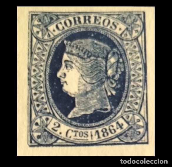 Selos: Edifil 63 sellos nuevo Espa&ntilde;a 1864 Isabel II