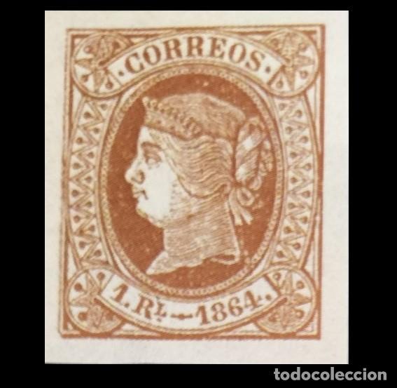 Selos: Edifil 67 sellos nuevo Espa&ntilde;a 1864 Isabel II