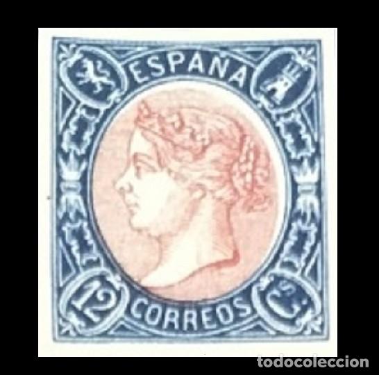 Sellos: Edifil 70 serie completa sellos nuevo Espa&ntilde;a 1865 Isabel II
