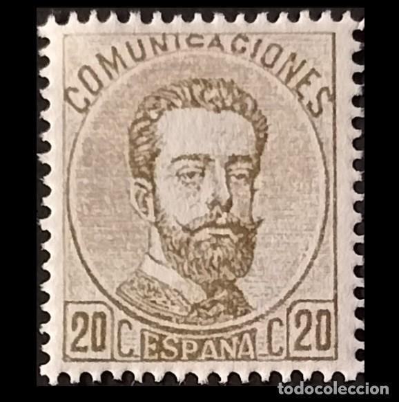 Sellos: Edifil 123 sello nuevo Espa&ntilde;a 1872 Cifras y Amadeo I