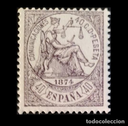 Sellos: Edifil 148 sello nuevo Espa&ntilde;a 1874 Alegor&iacute;a de Espa&ntilde;a