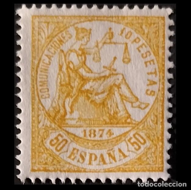 Sellos: Edifil 149 sello nuevo Espa&ntilde;a 1874 Alegor&iacute;a de Espa&ntilde;a