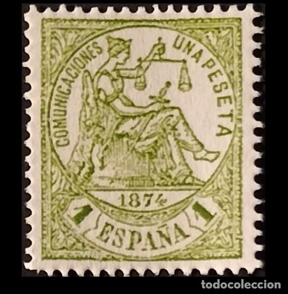 Sellos: Edifil 150 sello nuevo Espa&ntilde;a 1874 Alegor&iacute;a de Espa&ntilde;a