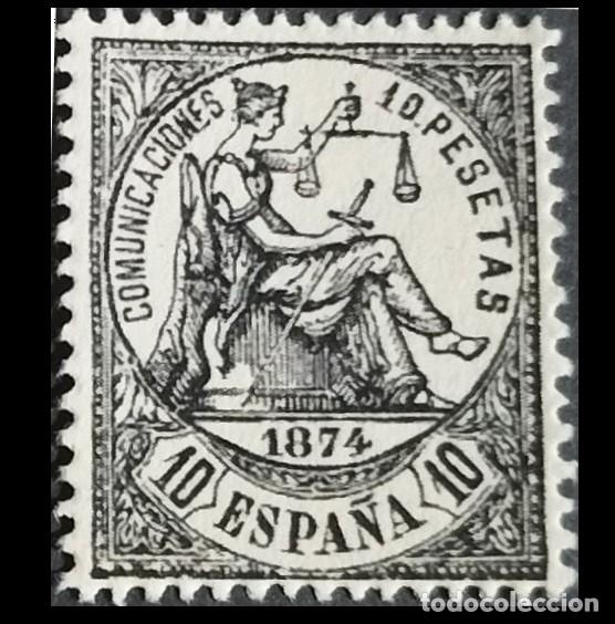 Sellos: Edifil 152 sello nuevo Espa&ntilde;a 1874 Alegor&iacute;a de Espa&ntilde;a