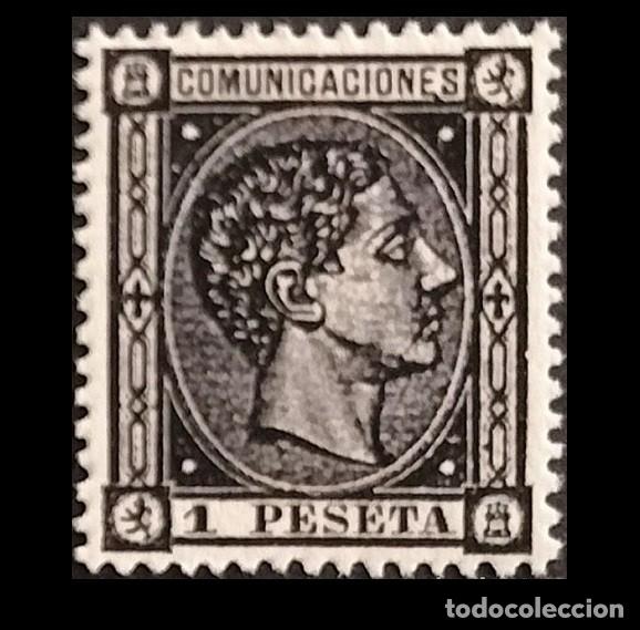 Sellos: Edifil 169 sello nuevo Espa&ntilde;a 1875 Alfonso XII