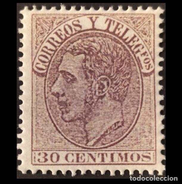 Sellos: Edifil 211 sello nuevo Espa&ntilde;a 1882 Alfonso XII