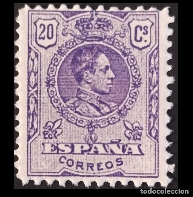 Sellos: Edifil 273 MNH SIN FIJASELLOS Espa&ntilde;a 1909-1922 Alfonso XIII Tipo Medall&oacute;n