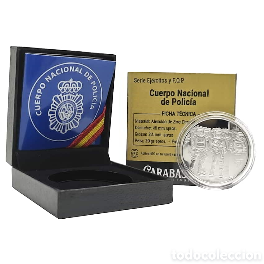 Sellos: Moneda Polic&iacute;a nacional Edici&oacute;n Limitada Coleccionismo