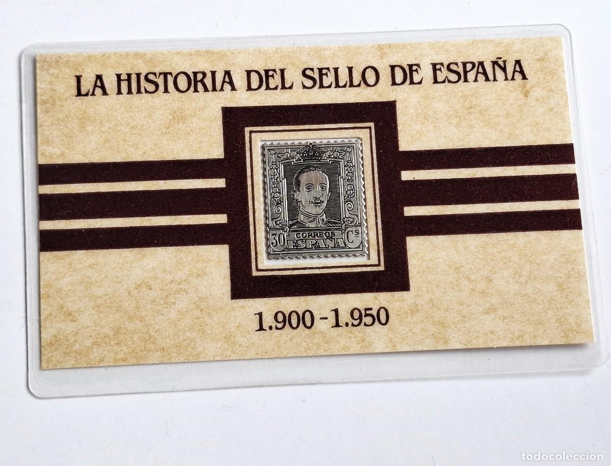 Timbres: 1922-30 SELLO DE PLATA PURA - 24.MM X 20.MM CERTIFICADO EN TARJETA SELLADA
