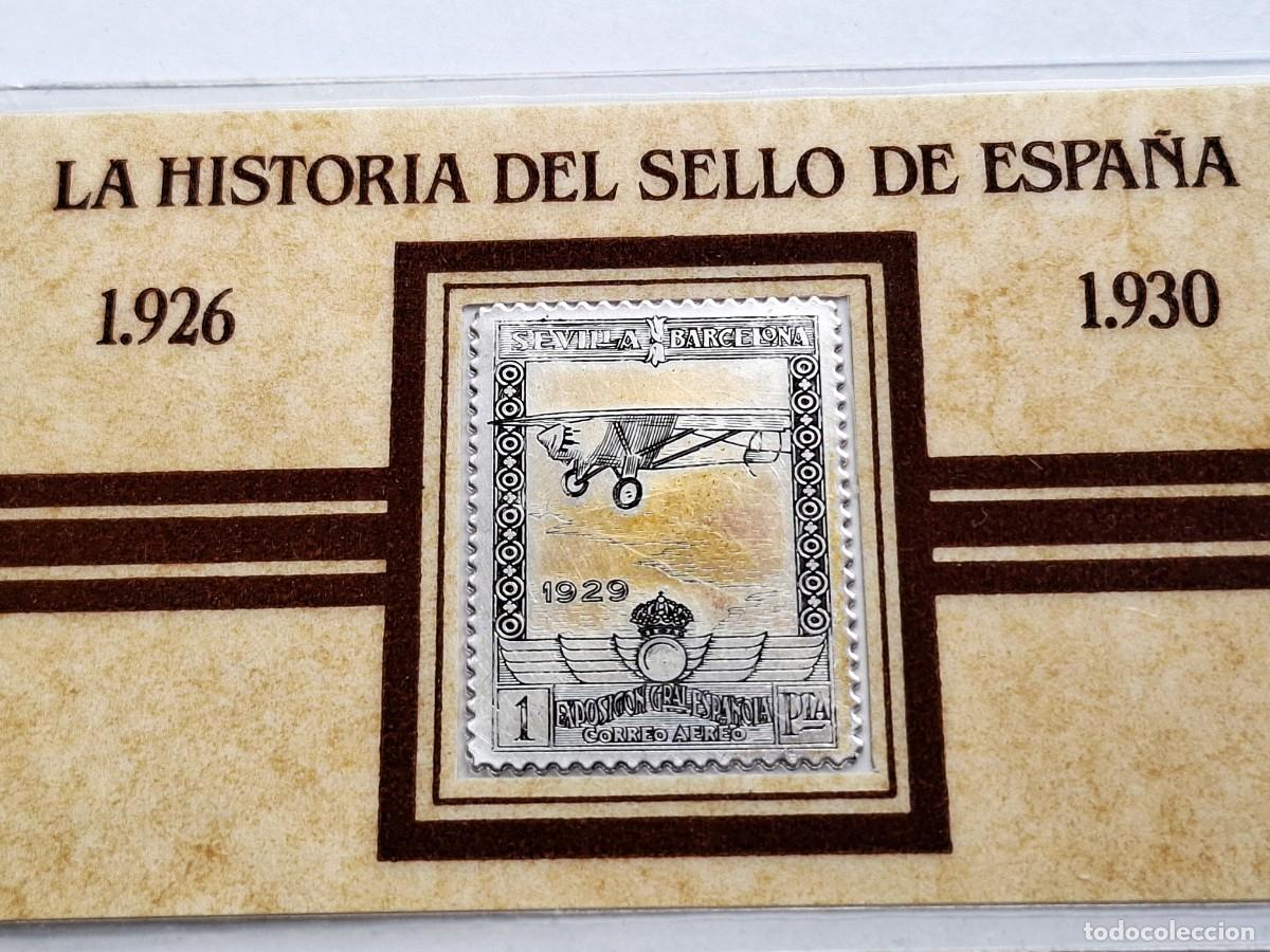 Timbres: 1926-30 SELLO DE PLATA PURA - CERTIFICADO EN TARJETA SELLADA
