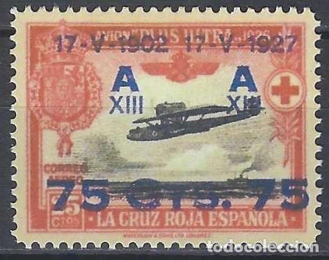 Sellos: ESPA&Ntilde;A 1927 - CORREO A&Eacute;REO, FALSO FILATELICO - NUEVOS SIN GOMA