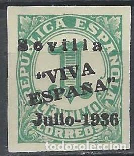 Sellos: ESPA&Ntilde;A 1933-36 - CIFRA - FALSO FILATELICO - MNH**