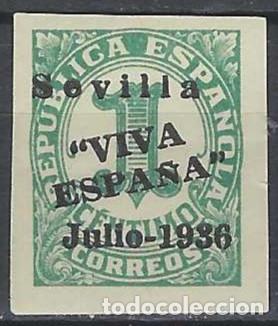 Sellos: ESPA&Ntilde;A 1933-36 - CIFRA - FALSO FILATELICO - MNH**