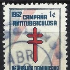 Francobolli: DOMINICANA 1962 - S.IMPUESTO - LUCHA CONTRA LA TUBERCULOSIS - USADO