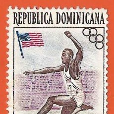Sellos: REPUBLICA DOMINICANA. 1957. JESSE OWENS. JUEGOS OLIMPICO BERLIN