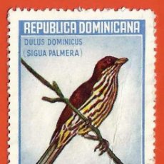 Sellos: REPUBLICA DOMINICANA. 1964. PAJARO. SIGUA PALMERA. Lote 304314063