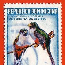 Sellos: REPUBLICA DOMINICANA. 1964. PAJARO. COTORRITA DE LA SIERRA. Lote 304314268
