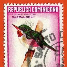 Sellos: REPUBLICA DOMINICANA. 1964. PAJARO. BARRANCOLI. Lote 304314573