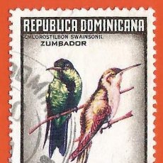 Sellos: REPUBLICA DOMINICANA. 1964. PAJARO. ZUMBADOR. Lote 304314823