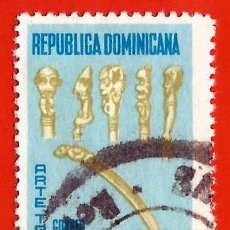Sellos: REPUBLICA DOMINICANA. 1969. ARTE TAINO. CUCHARAS. Lote 304520853