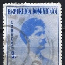 Sellos: DOMINICANA 1970 - CENTENARIO DEL NACIMIENTO DE ABELARDO RODRÍGUEZ - USADO. Lote 310508068