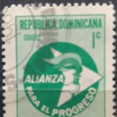 Sellos: REPÚBLICA DOMINICANA 1967 ALIANZA PARA EL PROGRESO. USADO. Lote 346706343