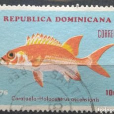 Sellos: REPÚBLICA DOMINICANA 1976 PECES. USADO.. Lote 347501778