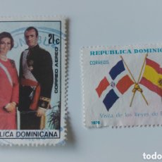 Sellos: SELLO REPÚBLICA DOMINICANA VISITA REYES DE ESPAÑA 1976