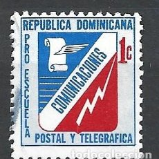 Sellos: DOMINICANA BENEFICENCIA 43 - AÑO 1971 - PRO ESCUELA DE P.T.T.