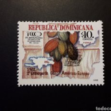 Francobolli: REPÚBLICA DOMINICANA YVERT 1317 SERIE COMPLETA NUEVA *** 1998 CACAO, MAPAS PEDIDO MÍNIMO 3€