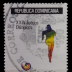 Sellos: REPÚBLICA DOMINICANA JUEGOS OLÍMPICOS DE 1988 - SEÚL, COREA DEL SUR. USADO.