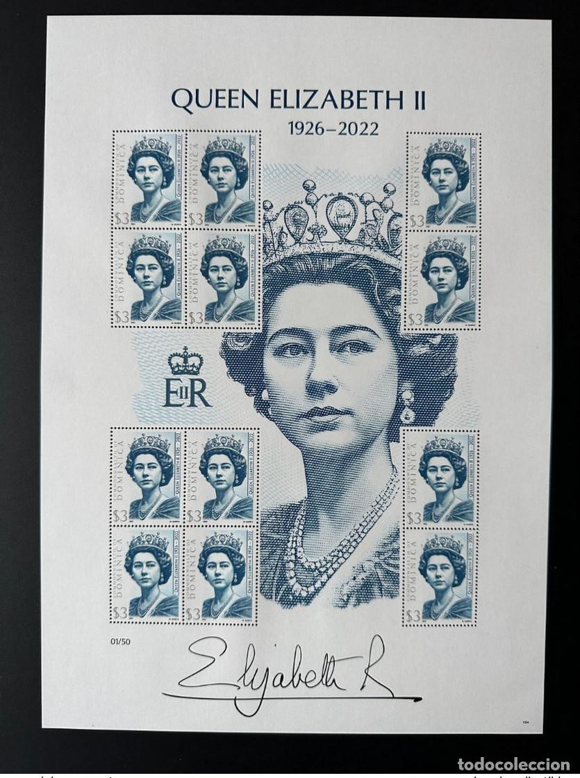 Sellos: Rep&uacute;blica Dominicana 2022 Mi. 4019 - Ficha Klb 'Reina Isabel II' Matej Gabris