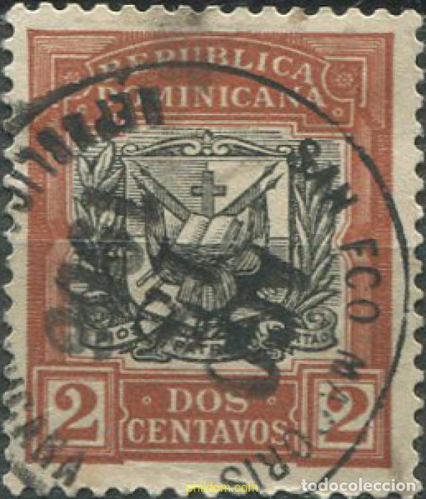 Sellos: 688403 USED DOMINICANA 1906 CENTRO NEGRO