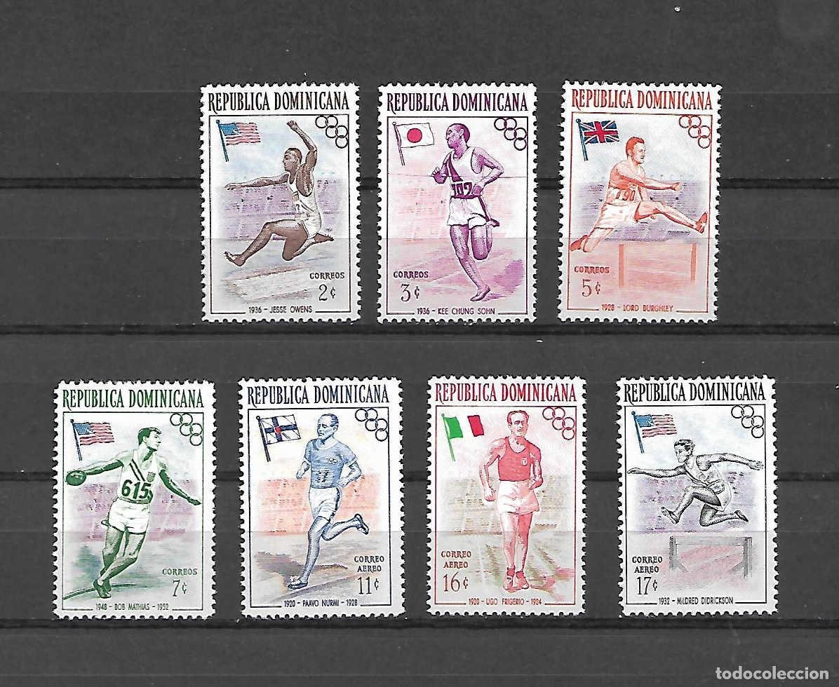 Sellos: Olimpiada de Melbourne 1956 . Rep. Dominicana