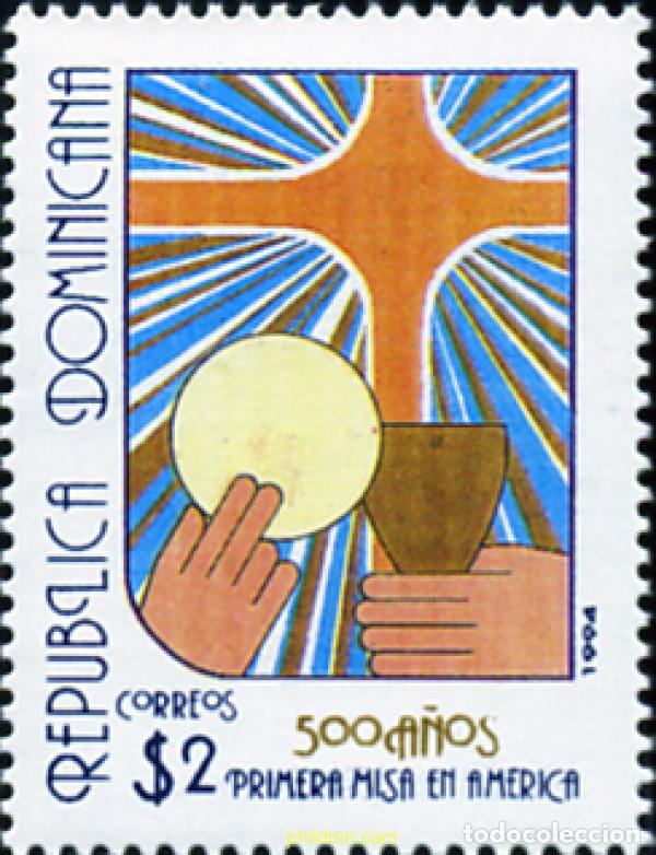 Sellos: 308138 MNH DOMINICANA 1994 500 A&Ntilde;OS DE LA PRIMERA MISA EN AMERICA