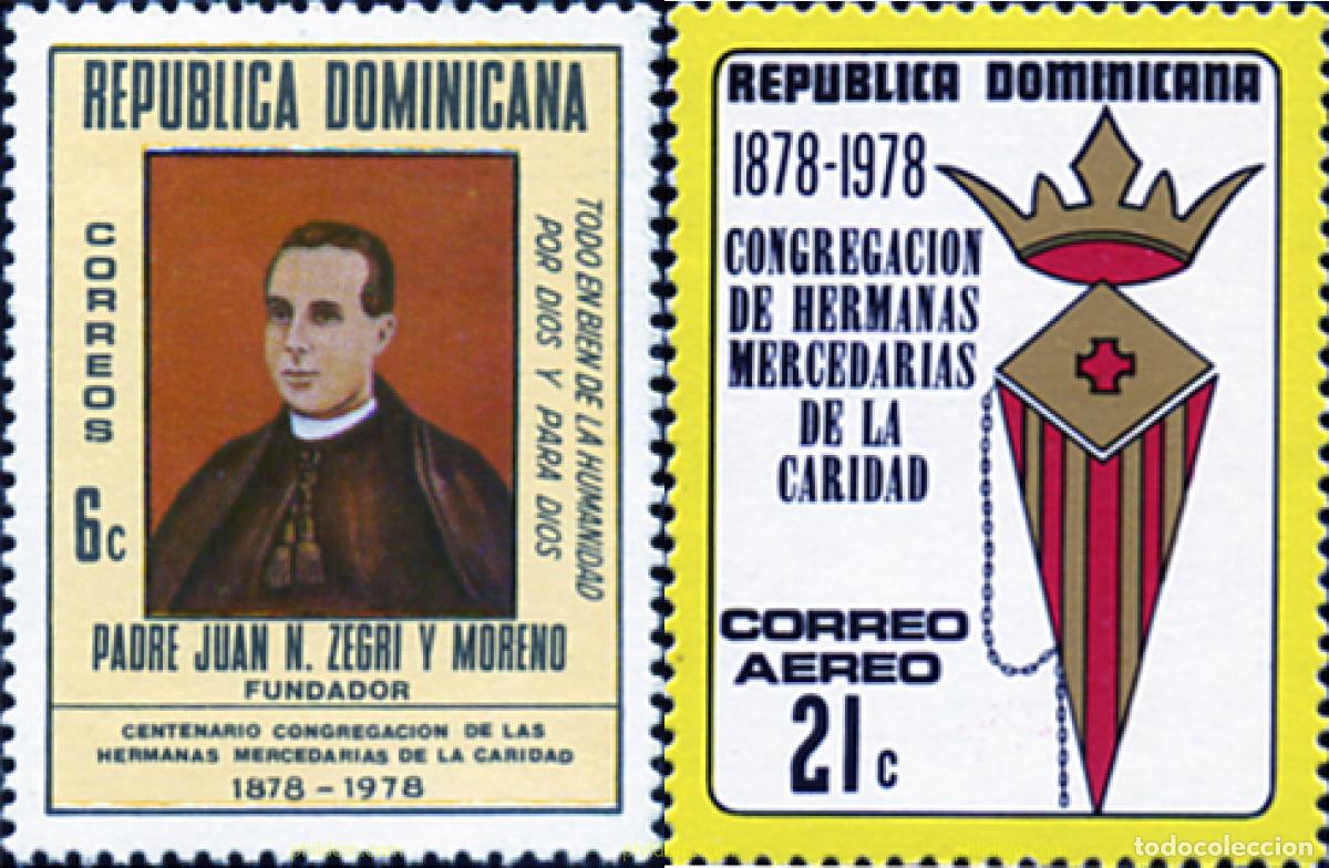 Sellos: 308034 MNH DOMINICANA 1978 CONGREGACION DE HERMANAS MERCEDARIAS DE LA CARIDAD