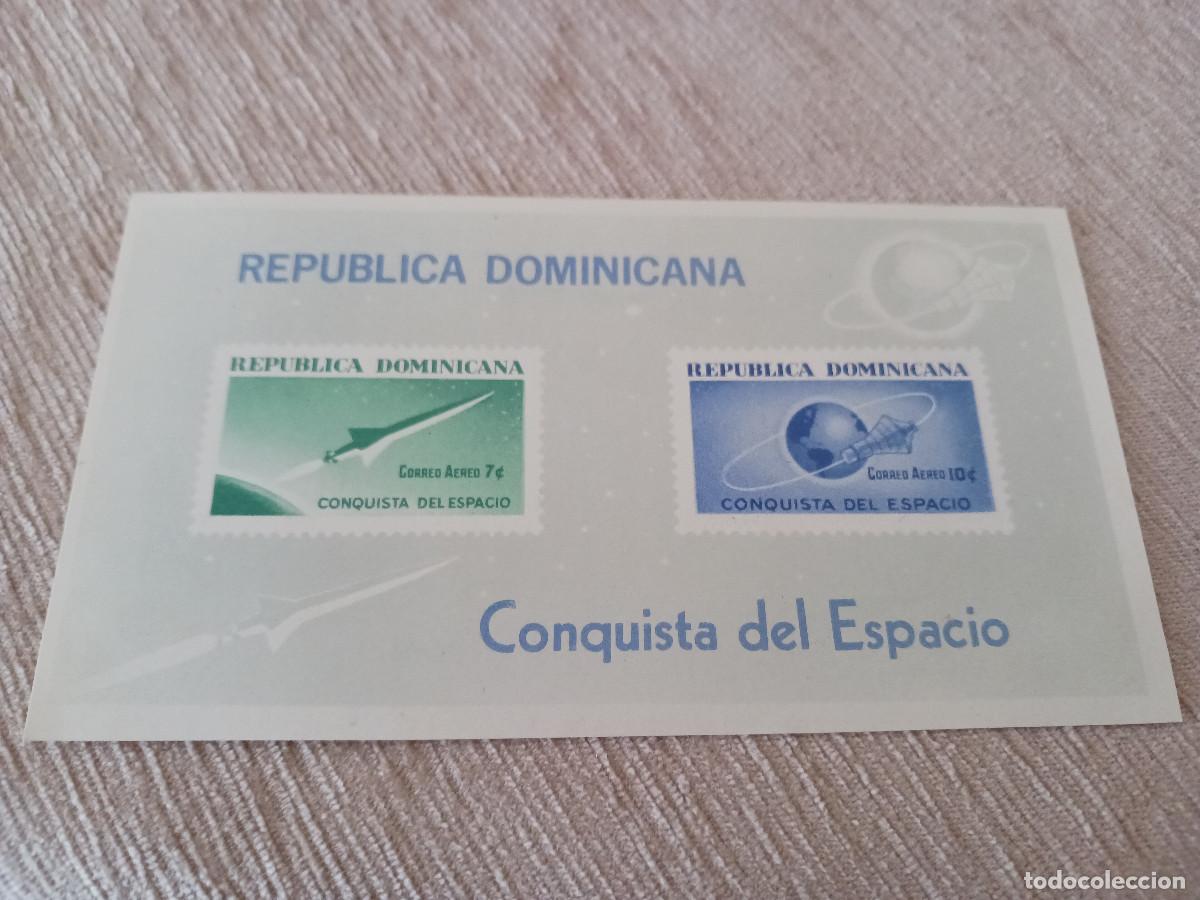 Sellos: H.B. REPUBLICA DOMINICANA, CONQUISTA DEL ESPACIO,