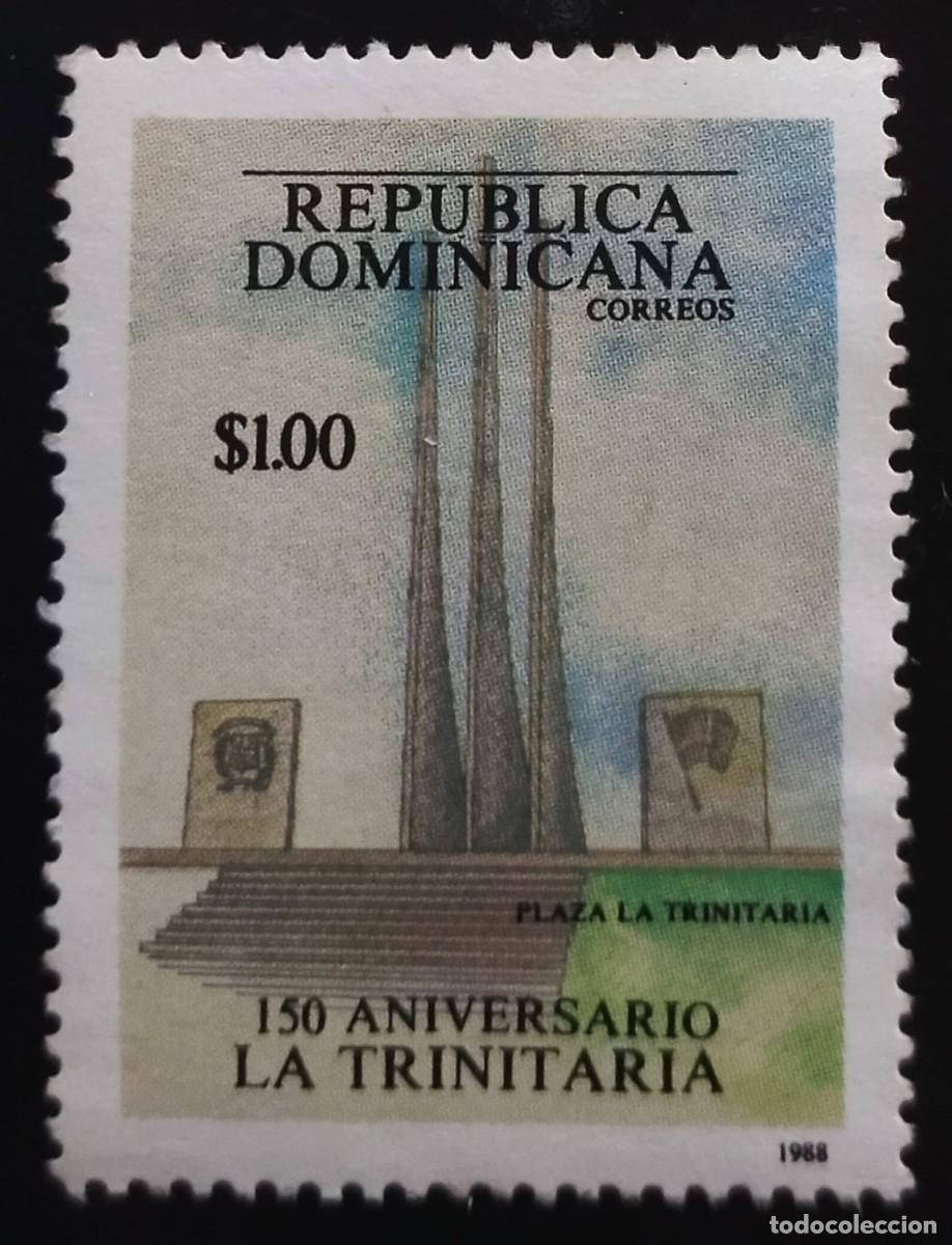 Sellos: REP&Uacute;BLICA DOMINICANA 1988 CL Aniversario de la rebeli&oacute;n de los trinitarios. USADO.