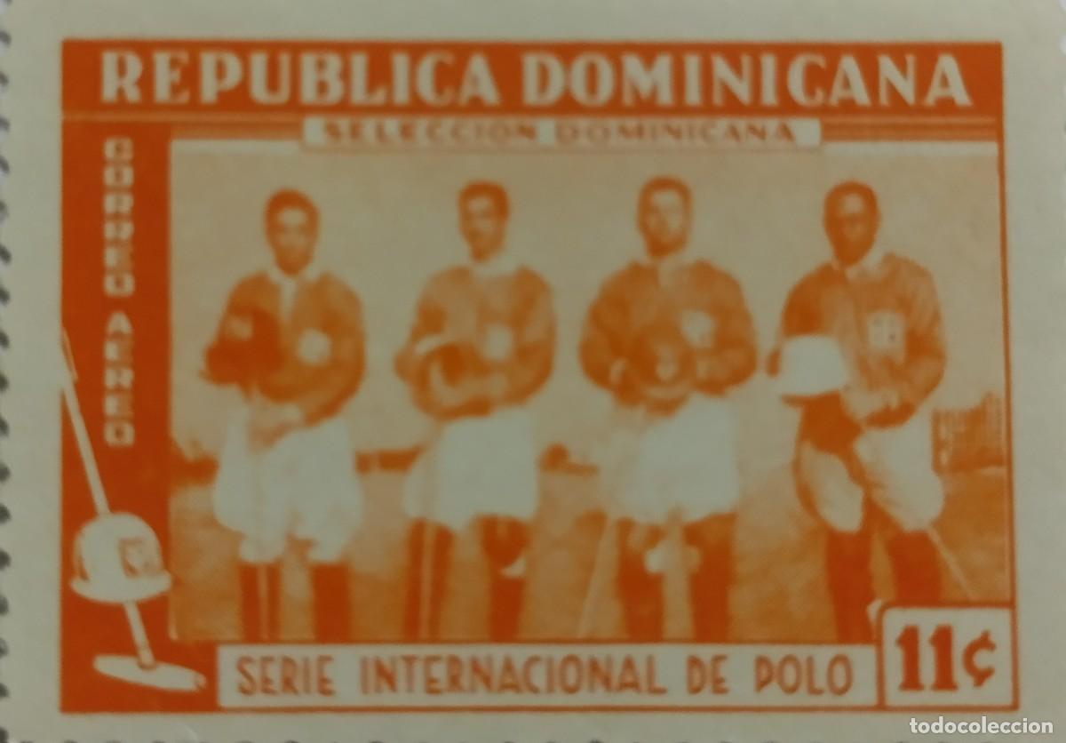 Sellos: SELLOS REPUBLICA DONIMICANA, SERIE INTERNACIONAL DE POLO A&Ntilde;O 1959 YVERT 137**MNH, SEIRE COMPLETA.