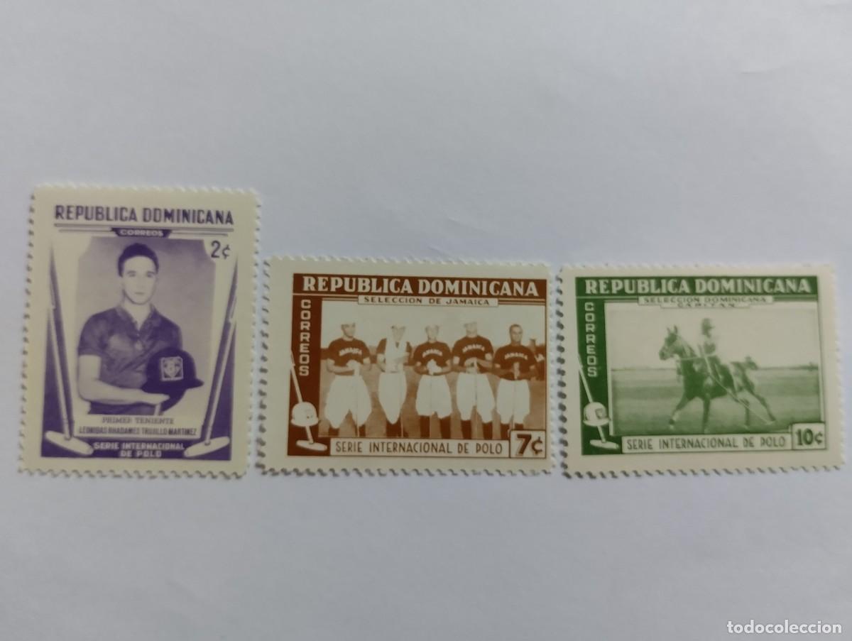 Sellos: REP&Uacute;BLICA DOMINICANA, A&Ntilde;O 1959 SERIE COMPLETA, YVERT 515/17**MNH, SERIE INTERNACIONAL DE POLO.