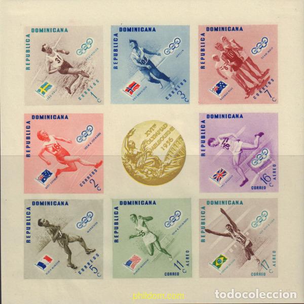 Timbres: 18377 MNH DOMINICANA 1957 16 JUEGOS OLIMPICOS VERANO MELBOURNE 1956