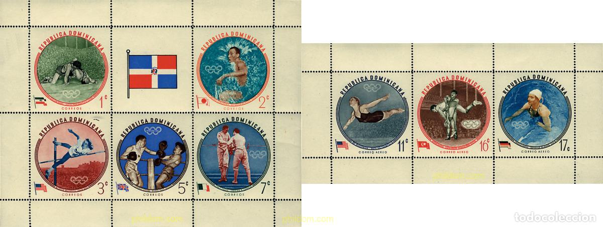 Sellos: 80098 MNH DOMINICANA 1960 17 JUEGOS OLIMPICOS VERANO ROMA 1960