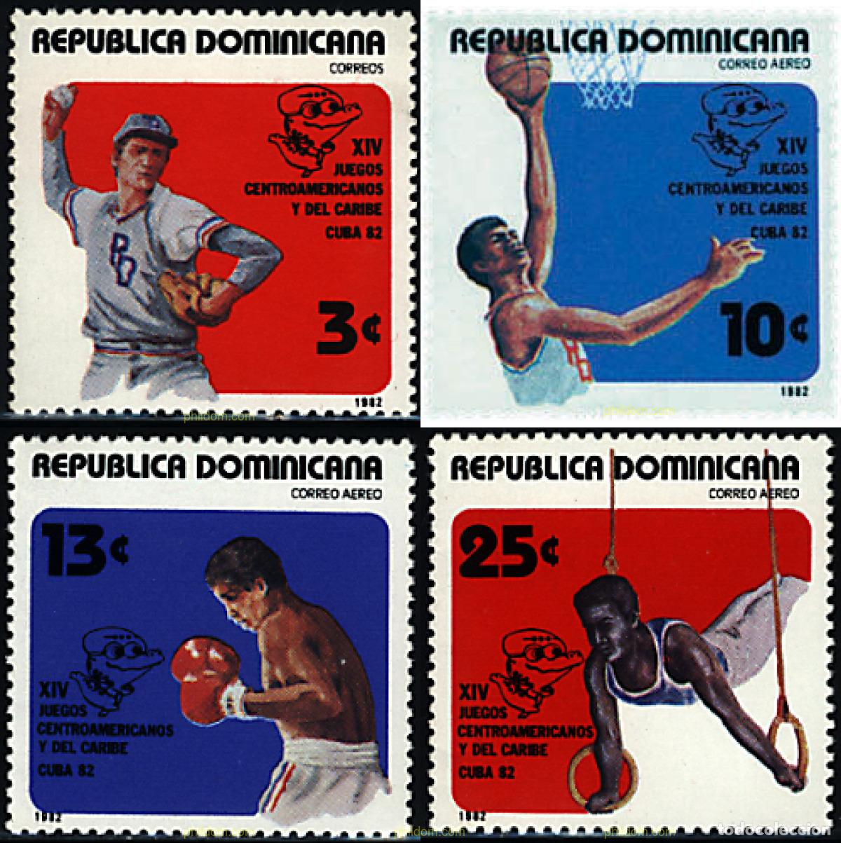 Sellos: 52281 MNH DOMINICANA 1982 14 JUEGOS PANAMERICANOS Y DEL CARIBE