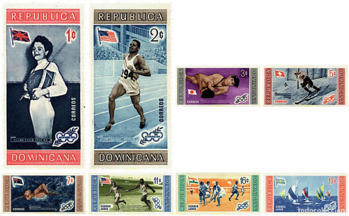 Sellos: 72591 MNH DOMINICANA 1958 26 JUEGOS OLIMPICOS VERANO ATLANTA 1996 - CENTENARIO DE LOS JUEGOS OLIMPI