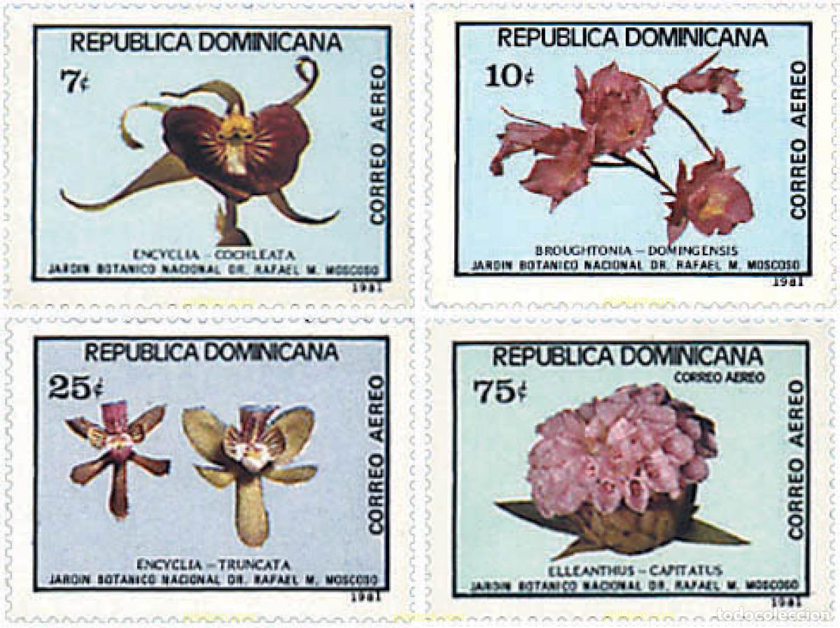 Selos: 84448 MNH DOMINICANA 1981 ORQUIDEAS DE LA ISLA